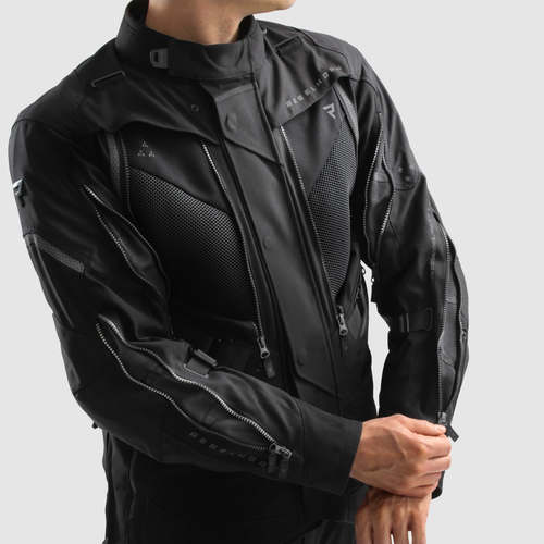מעיל רב עונתי רבל הורן שחור - REBELHORN HARDY 3.0 TEXTILE JACKET