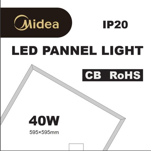 פאנל לד פראבולי MIDEA  40W 6500K 60*60  (ללא אריזה פנימית)