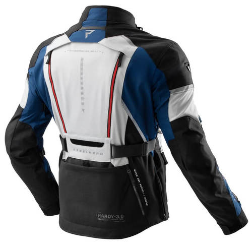 מעיל רב עונתי רבל הורן שחור / אפור / כחול - REBELHORN HARDY 3.0 TEXTILE JACKET