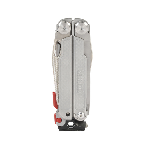  מולטיטול Swiss Tech דגם XTRM עם 20 פונקציות כולל עיצוב נפרד, פלייר שפיץ, כלי חירום, משרוקית ואבן אש