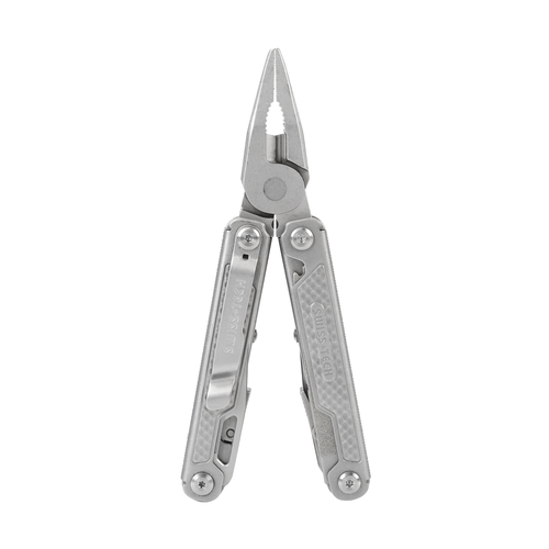  מולטיטול Swiss Tech דגם STORM עם 17 פונקציות כולל פלייר שפיץ, מגוון כלי חיתוך, מברגים וקליפס לחגורה