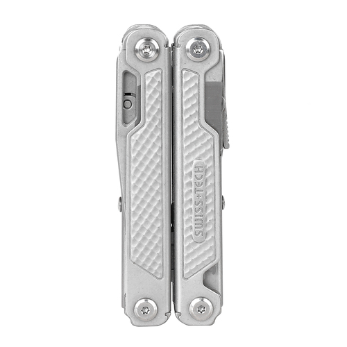  מולטיטול Swiss Tech דגם STORM עם 17 פונקציות כולל פלייר שפיץ, מגוון כלי חיתוך, מברגים וקליפס לחגורה