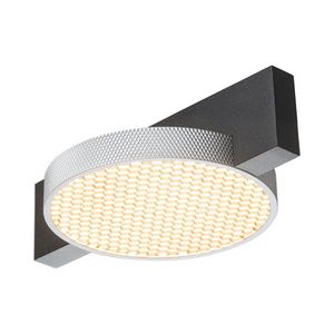 מנורה צמודת תקרה שחור וכסף SPIKO C1 6W אור חם Nisko