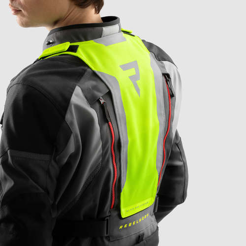 מעיל רב עונתי רבל הורן שחור / אפור / אדום - REBELHORN HARDY 3.0 TEXTILE JACKET