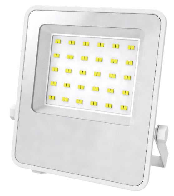 פנס הצפה 50W גוף לבן/אור חם  VIVA WW 100LM/W