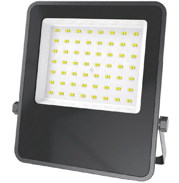פנס הצפה 100W גוף שחור/אור חם  VIVA WW 100LM/W