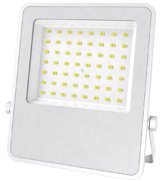 פנס הצפה 100W גוף לבן/אור חם  VIVA WW 100LM/W