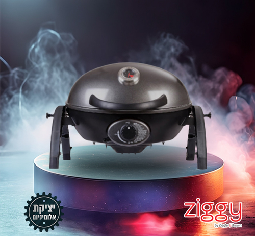  גריל גז זיגי 1 Portable Ziggy היברידי אפור  