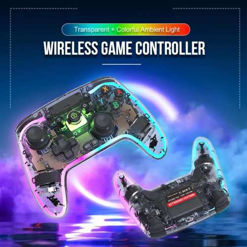 בקר אלחוטי אוניברסלי עם תאורה (Switch / PC / Mobile)