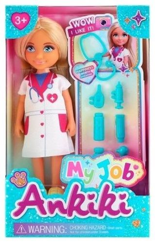 סט בובת KIKI מיוחדות לבתי בובות - רופאה ואביזרים