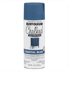 תרסיס ספריי צבע גיר שאבי שיק כחול ים COASTA מבית RustOleum