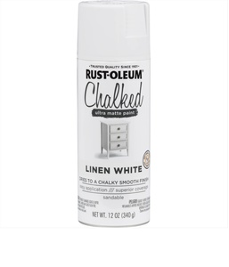 תרסיס ספריי צבע גיר שאבי שיק לבן LINEN WHIT מבית RustOleum