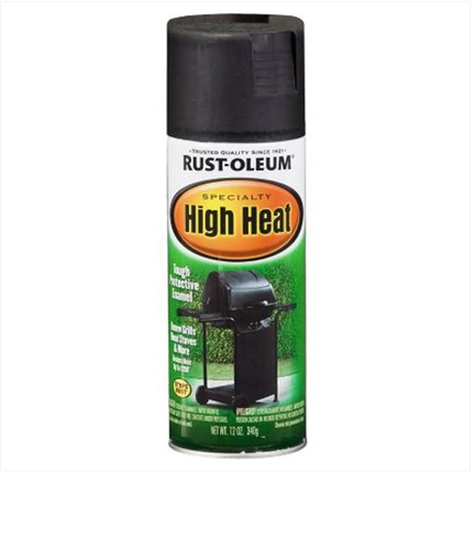 תרסיס ספריי צבע לחום גבוה שחור 355 מ ל מבית RustOleum