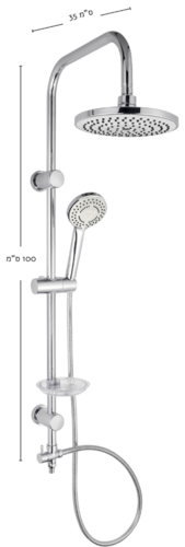 מערכת משולבת למקלחת 