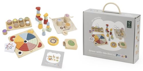 מארז 6 צעצועי התפתחות מעץ 'רוח חופשית' מסדרת לגדול איתי לגיל 36+ חודשים