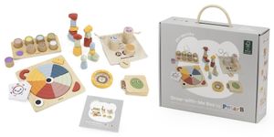 מארז 6 צעצועי התפתחות מעץ 