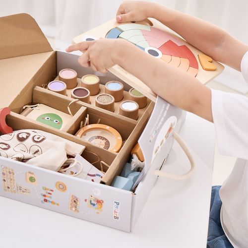 מארז 6 צעצועי התפתחות מעץ 'רוח חופשית' מסדרת לגדול איתי לגיל 36+ חודשים