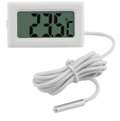 מד חום מד טמפרטורה דיגיטלי מסך LCD + כבל 2M