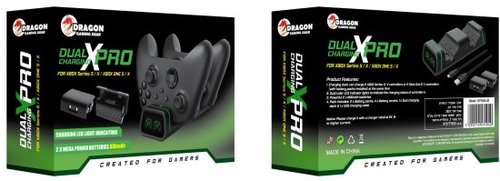עמדת טעינה וסללות נטענות לבקרי משחק Dragon Dual Charging Dock For XBOX Series/ONE S/X
