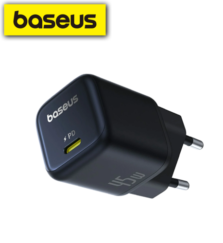 מטען מהיר Baseus PicoGo GaN USB-C 45W 1C 
