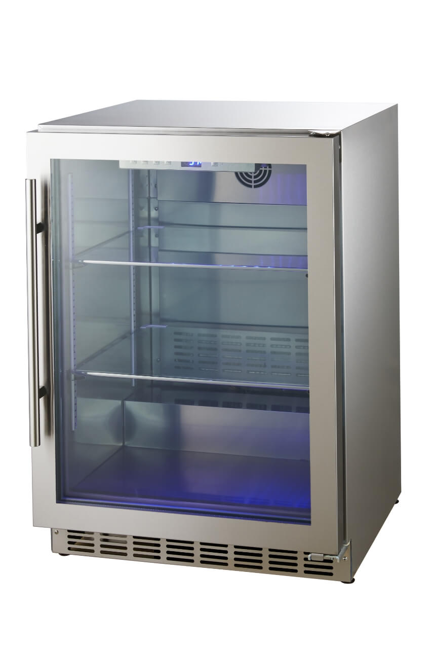 מקרר דלפק,דלת אחת זכוכית דגם  URG-24SS