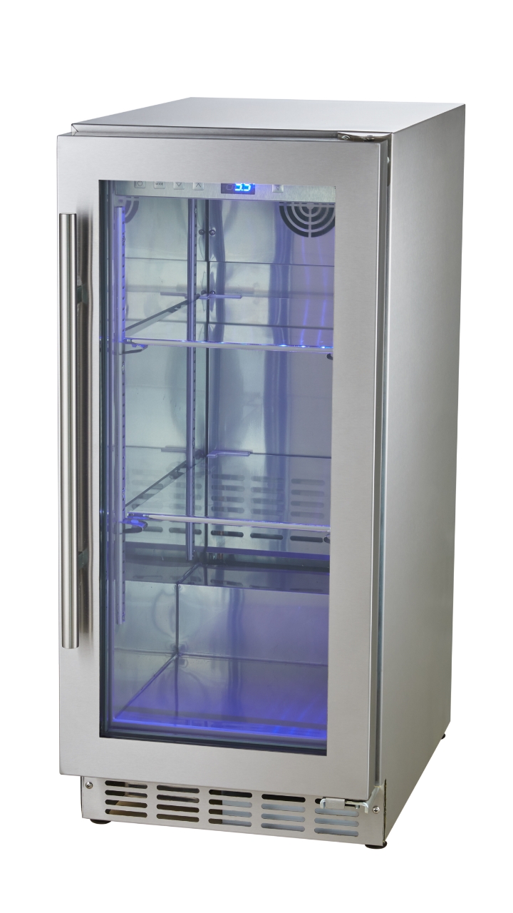 מקרר דלפק,דלת אחת זכוכית דגם  URG-15SS