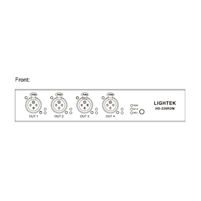 מפצל (ספליטר) לתאורה HD-218 RDM מבית LIGHTEK