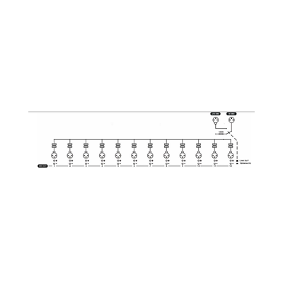 מפצל DMX עם 12 יציאות HD-231
