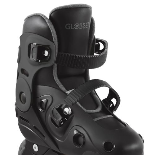 רולרבליידס SKATES LIGHTS עם מנגנון Speed-Safe לבטיחות מוגברת ואורות בגלגלים מידה 34-37 - שחור