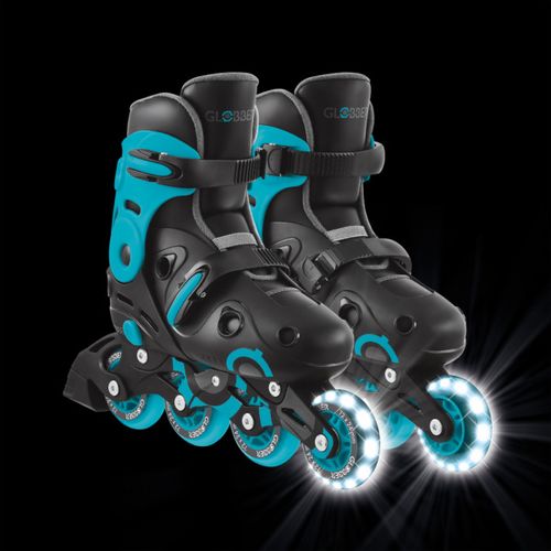 רולרבליידס SKATES LIGHTS עם מנגנון Speed-Safe לבטיחות מוגברת ואורות בגלגלים מידה 34-37 - אקווה