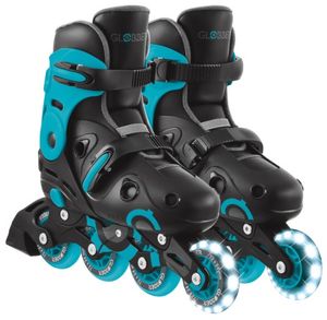 רולרבליידס SKATES LIGHTS עם מנגנון Speed-Safe לבטיחות מוגברת ואורות בגלגלים מידה 34-37 - אקווה