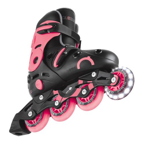 רולרבליידס SKATES LIGHTS עם מנגנון Speed-Safe לבטיחות מוגברת ואורות בגלגלים מידה 34-37 - ורוד