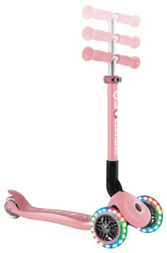 קורקינט מתקפל לפעוטות פרימו ג'וניור Primo Junior אורות בגלגלים וידית בגובה משתנה - ורוד פסטל