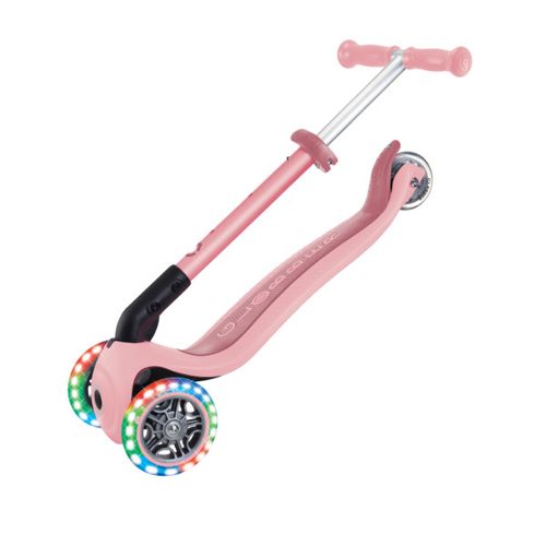 קורקינט מתקפל לפעוטות פרימו ג'וניור Primo Junior אורות בגלגלים וידית בגובה משתנה - ורוד פסטל