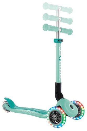 קורקינט מתקפל לפעוטות פרימו ג'וניור Primo Junior אורות בגלגלים וידית בגובה משתנה - מנטה