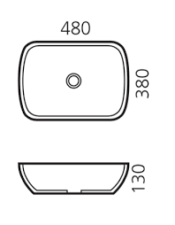 כיור מונח 48X38 ס