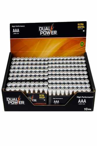 מארז 10סול' AAA אולטרה אלקליין  16x10+מדבקות תלייה  DUAL POWER