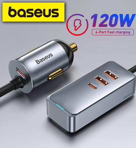 BASEUS מטען לרכב בהספק טעינה 120W