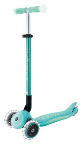 קורקינט מתקפל לילדים ELITE LIGHTS GLOW זוהר בחושך עם אורות בגלגלים - מנטה