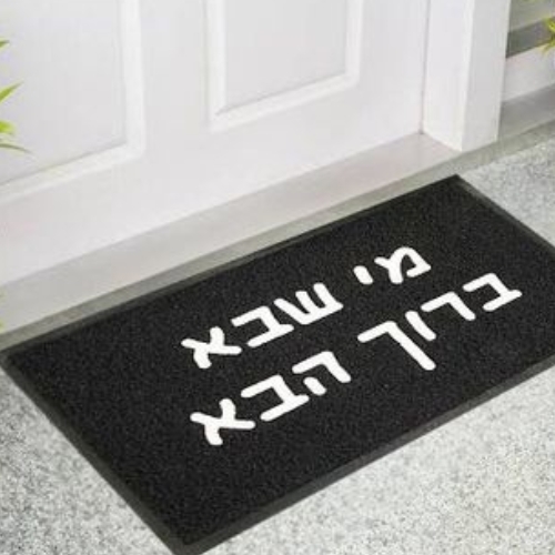 שטיחון כניסה poly-tech צבע שחור 45/120
