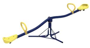 נדנדת גינה ממתכת ל 2 ילדים עם סיבוב 360 מעלות 