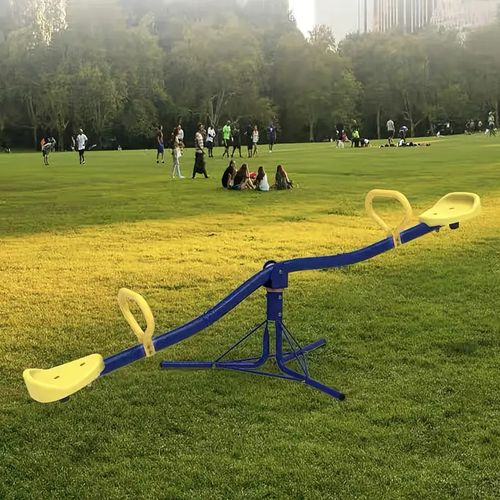 נדנדת גינה ממתכת ל 2 ילדים עם סיבוב 360 מעלות 