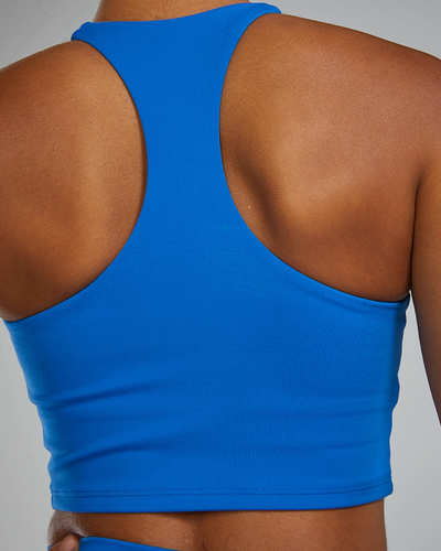 חזיית ספורט HIGH NECK SPORTS BRA COBALT