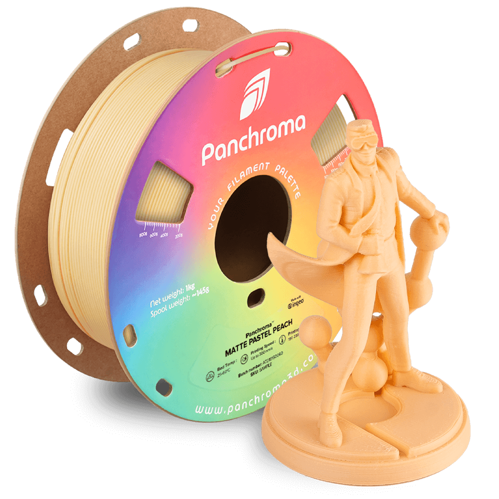 פילמנט אפרסק פסטל 1 ק"ג 1.75 מ"מ - Panchroma Matte PLA Pastel Peach (PolyTerra™ PLA)