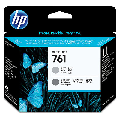 ראש הדפסה באפור/אפור כהה HP 761 למדפסות Designjet‏