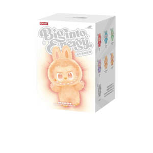 בובת לבובו פרווה | Pop Mart LABUBU | The Monsters Big Into Energy Series Vinyl Plush Pendant Single Blind Box