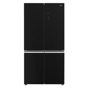 מקרר 4 דלתות 600 ליטר TCL C780CDBG זכוכית שחורה