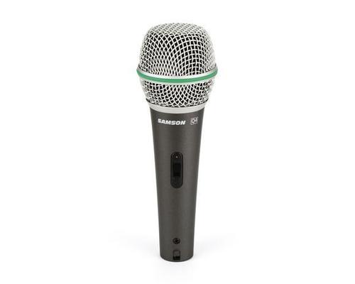 מיקרופון דינמי + תפסן כבל ונרתיק SAMSON Q4 DYNAMIC HANDHELD MIC