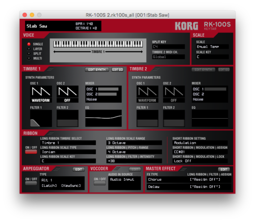 Korg Keytar RK-100S 2