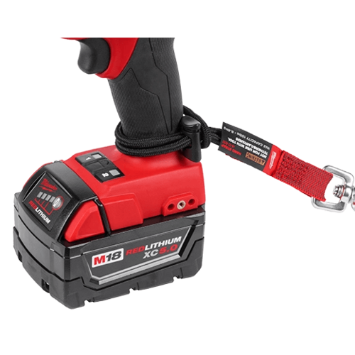 רצועת תלייה לכלי עבודה Milwaukee עם תופסן מתכתי מסתובב – דגם 48-22-8297